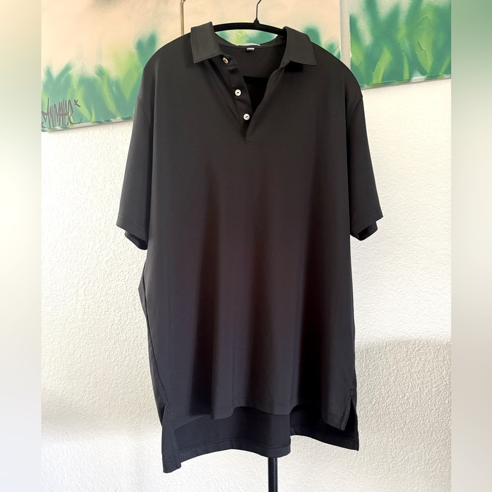 Peter Millar Golf Polo Solid Black - image 2